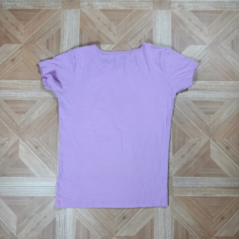 Carters Girls Purple Unicorn Pajama Top Short Sleeve Graphic Shirt Size 14